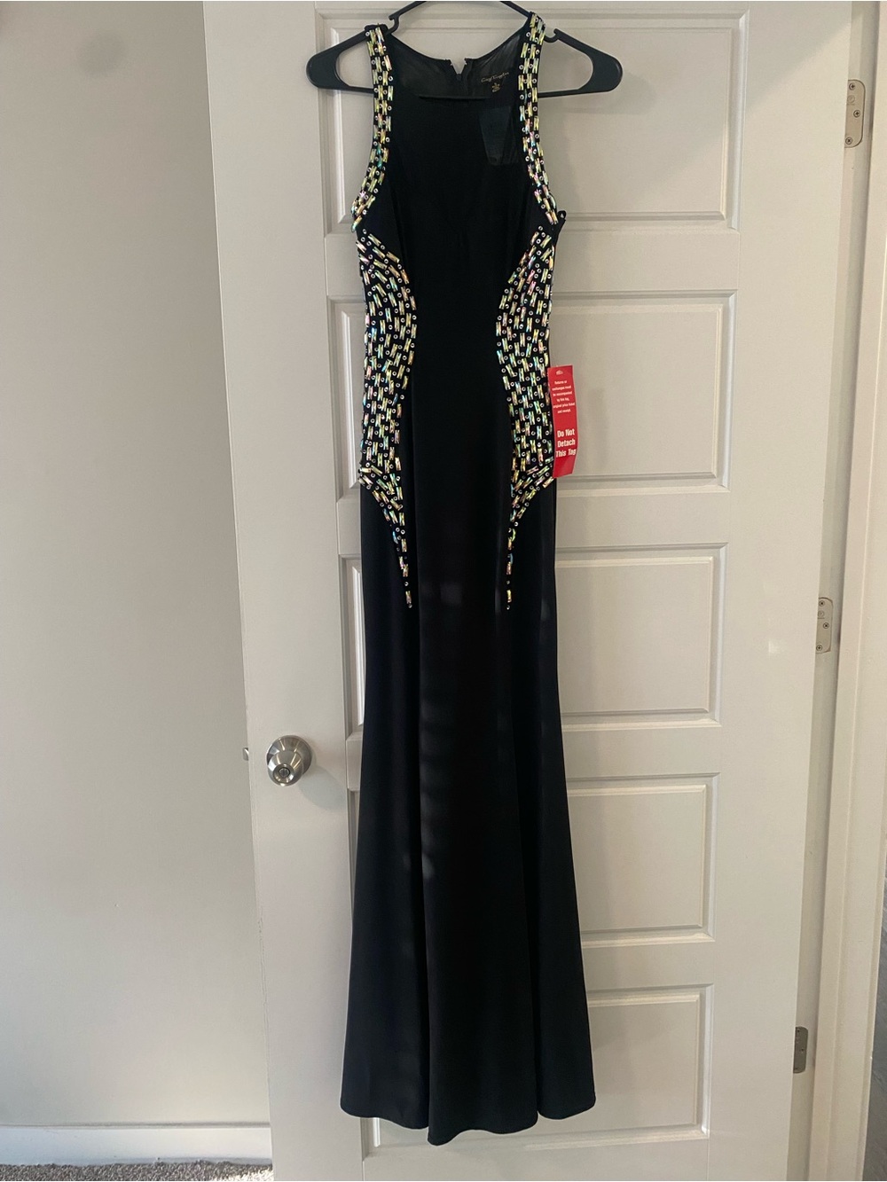 Gorgeous Prom Gown with Iridescent Beaded Accents